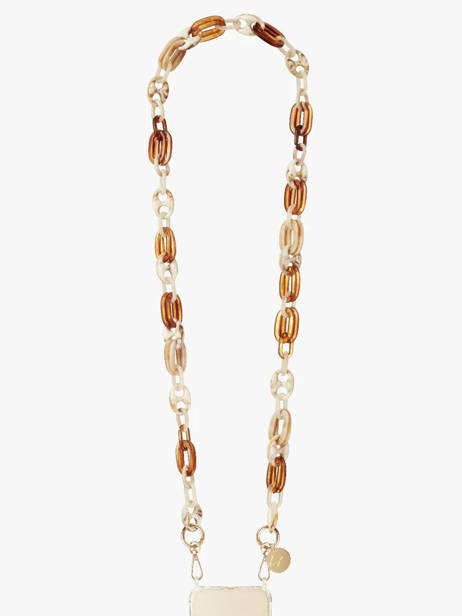 Ketting Voor Telefoonhoesje La coque francaise Goud chaine LE308315